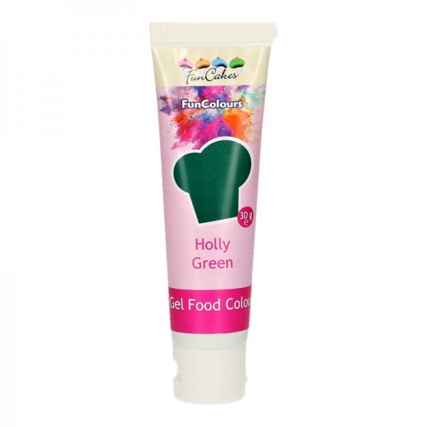 FunColours - gelová barva - zelená - HOLLY GREEN - 30g