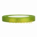 Stuha saténová zelené jablko 0,6cm/25m