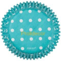 Košíčky Wilton 50 x 32 mm - Teal Dots