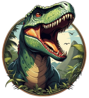 jedlý papír - Dinosauři
