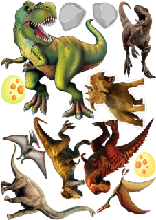 jedlý papír - Dinosaurus