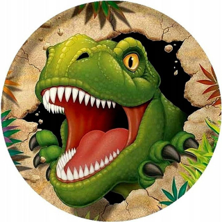 jedlý papír - Dinosaurus