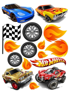 jedlý papír - Hot Wheels