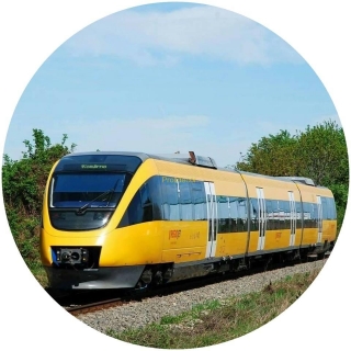 jedlý papír - Vlak RegioJet