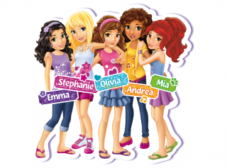 jedlý papír - Lego Friends