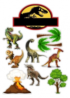 jedlý papír - Dinosauři
