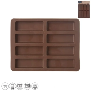 Forma silikon na müsli tyčinky 8 hnědá