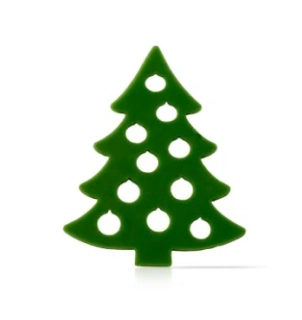 Dekor vánoční stromeček 4x3,3cm