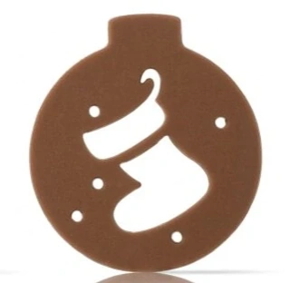 Dekor vánoční ozdoba bota 3x2,6cm