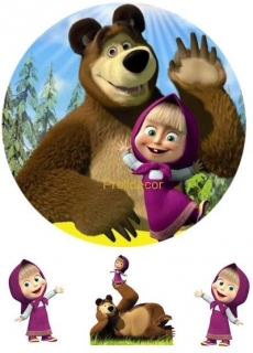 jedlý papír - Máša a medvěd